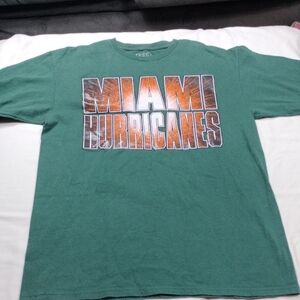 Miami Hurricanes Mens T-Shirt Size Large